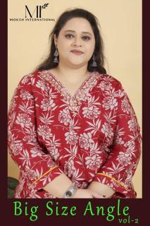 Moksh international big size angle vol 2 Designer kurti factory in Gujarat