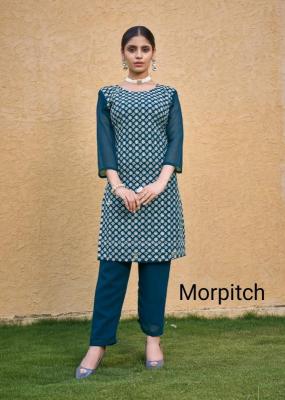 Moksh international roohi fox Georgette Kurti Wholesale Suppliers in Surat