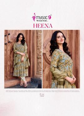 Mystic9 heena vol 7 Long kurti wholesalers in Ahmedabad