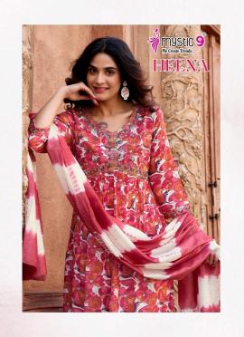 Mystic9 heena vol 7 Long kurti wholesalers in Ahmedabad