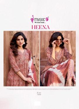 Mystic9 heena vol 7 Long kurti wholesalers in Ahmedabad