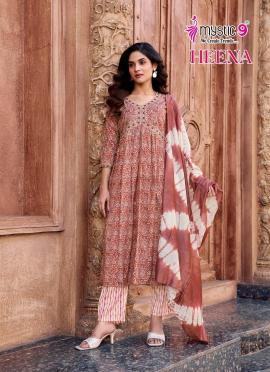 Mystic9 heena vol 7 Long kurti wholesalers in Ahmedabad