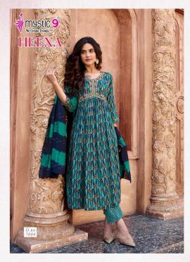 Mystic9 heena vol 7 Long kurti wholesalers in Ahmedabad