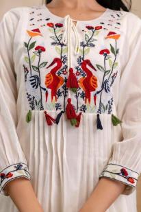 New mulmul cotton embroidered Wholesale kurti manufacturers in Delhi