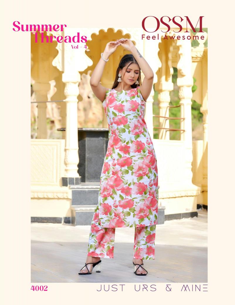 Ossm summer threads vol 4 Kurti suppliers in Surat