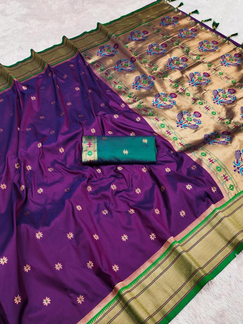 Paithani soft silk meenakari Wholesale saree market in Kolkata