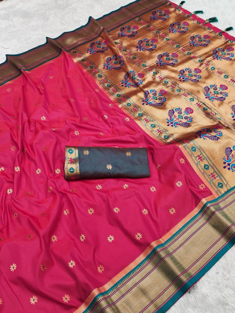 Paithani soft silk meenakari Wholesale saree market in Kolkata