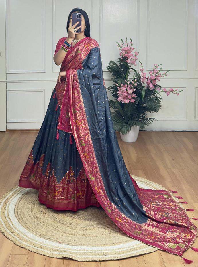 Piramid Green Dola Silk Wholesale lehenga choli suppliers