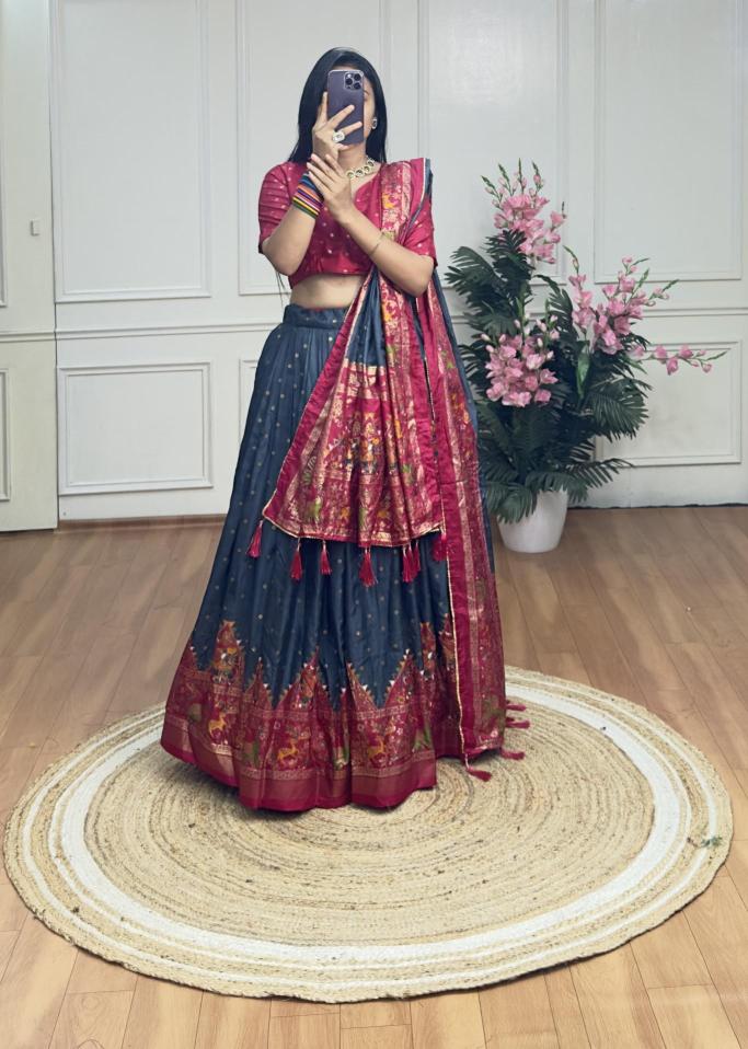 Piramid Green Dola Silk Wholesale lehenga choli suppliers