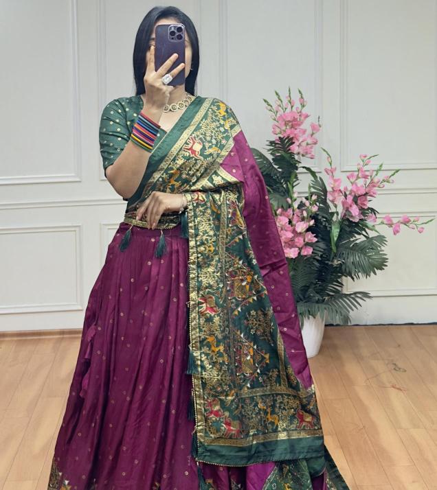 Piramid Green Dola Silk Wholesale lehenga choli suppliers