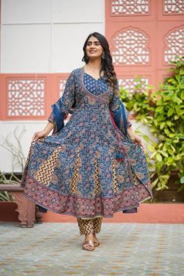 Premium quality cottton anarkali Kurti wholesalers in Ahmedabad