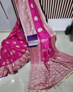 Pure banarasi dola silk Wholesale saree vendors in Hyderabad