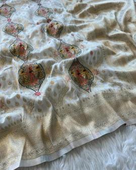 Pure soft banarasi matka silk Surat wholesale saree shops