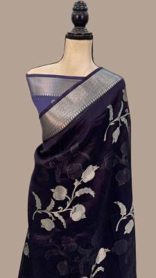 Pure soft khadi crepe silk Surat saree market
