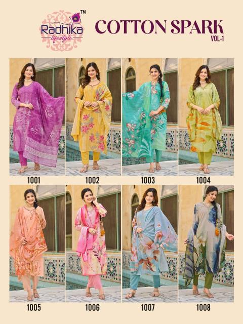 Radhika lifestyle cotton apark vol 1 Ladies kurtis in Ahmedabad