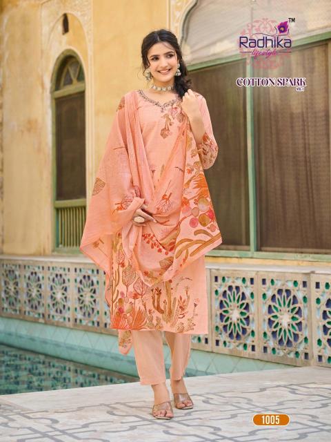 Radhika lifestyle cotton apark vol 1 Ladies kurtis in Ahmedabad