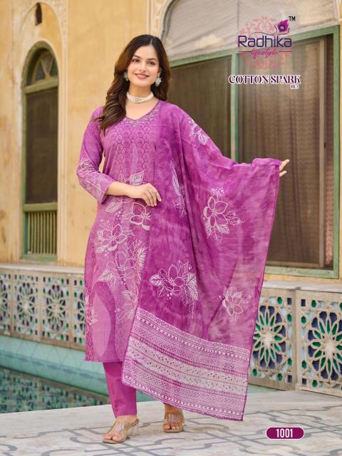 Radhika lifestyle cotton apark vol 1 Ladies kurtis in Ahmedabad