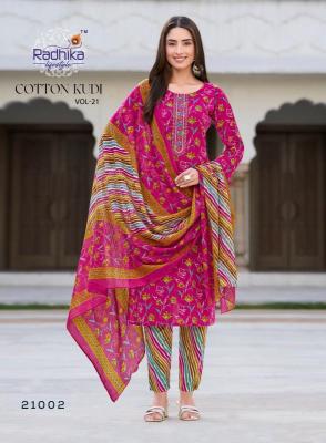 Radhika lifestyle cotton kudi vol 21 Kurti manufacturers in Surat