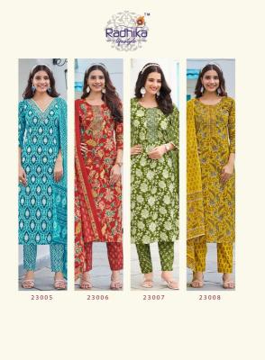 Radhika lifestyle cotton kudi vol 22 indian kurti pattern