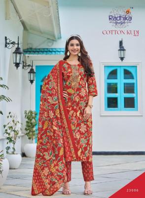 Radhika lifestyle cotton kudi vol 22 indian kurti pattern