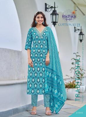 Radhika lifestyle cotton kudi vol 22 indian kurti pattern