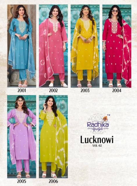 Radhika lifestyle lucknowi vol 2 Kurti wholesale suppliers in Ahmedabad