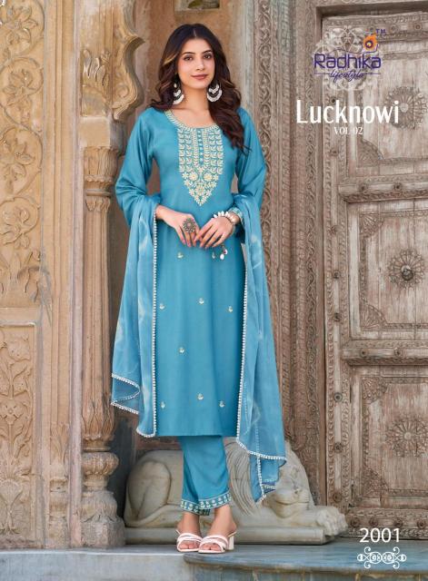 Radhika lifestyle lucknowi vol 2 Kurti wholesale suppliers in Ahmedabad
