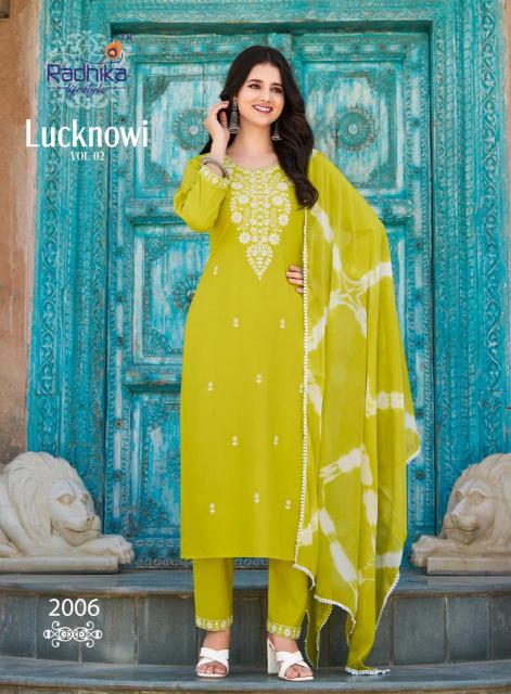 Radhika lifestyle lucknowi vol 2 Kurti wholesale suppliers in Ahmedabad