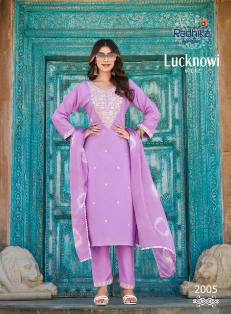 Radhika lifestyle lucknowi vol 2 Kurti wholesale suppliers in Ahmedabad
