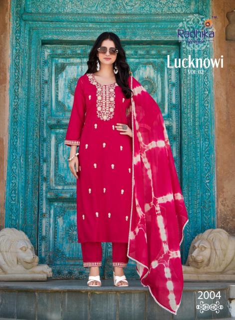 Radhika lifestyle lucknowi vol 2 Kurti wholesale suppliers in Ahmedabad