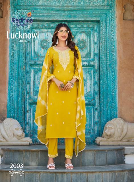 Radhika lifestyle lucknowi vol 2 Kurti wholesale suppliers in Ahmedabad