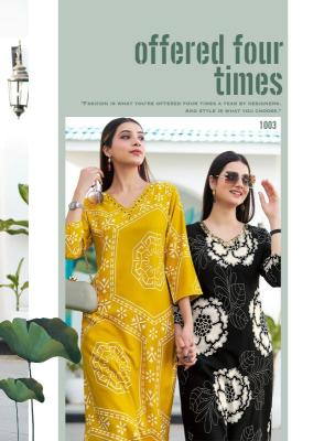 Radhika lifestyle zion vol 1 co ord set Ladies kurti wholesale market in Mumbai