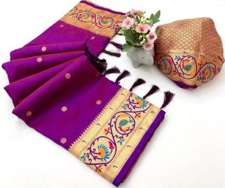 ragini-vol-7 peacock paithani Indian saree wholesale online