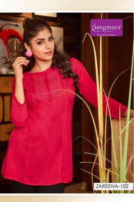 Rangmaya Zareena indian short kurtis for jeans