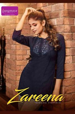 Rangmaya Zareena indian short kurtis for jeans