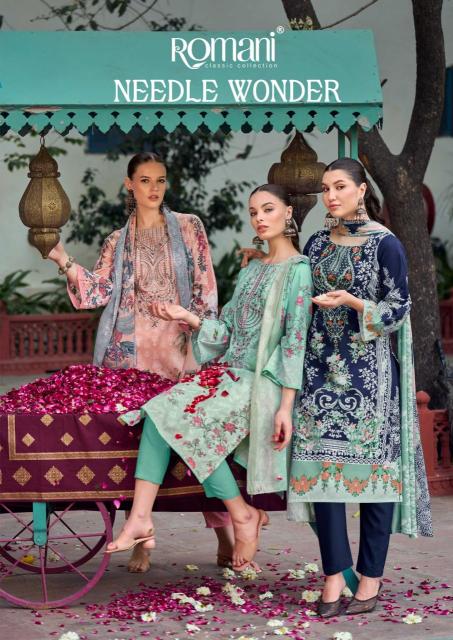 Romani needle wonder Wholesale dress materials in Ahmedabad