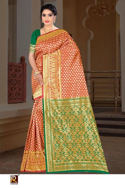 Ronisha fashion d.no-123 Bridal saree manufacturer in Kolkata