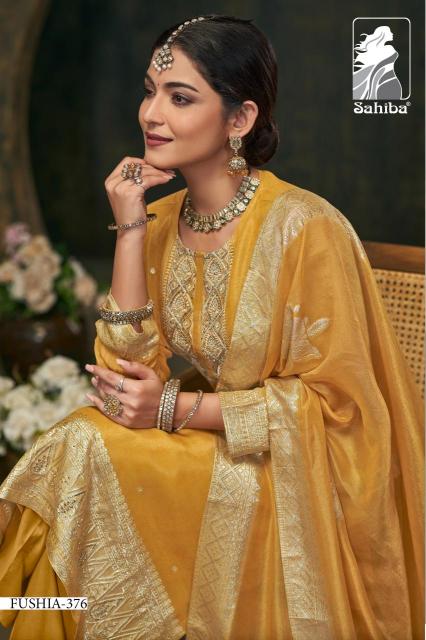 Sahiba fushia Low price dress materials wholesale