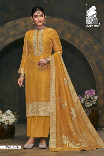 Sahiba fushia Low price dress materials wholesale