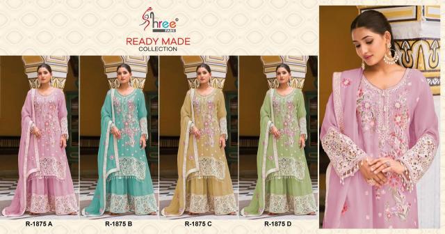 Shree fab d.no-1875 Designer Salwar Kameez Wholesale in Kolkata