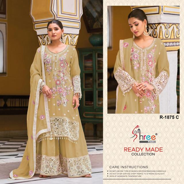 Shree fab d.no-1875 Designer Salwar Kameez Wholesale in Kolkata