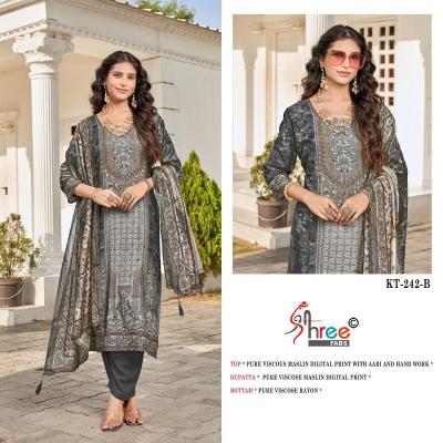 Shree fab d.no- KT - 242 Wholesale dress materials market