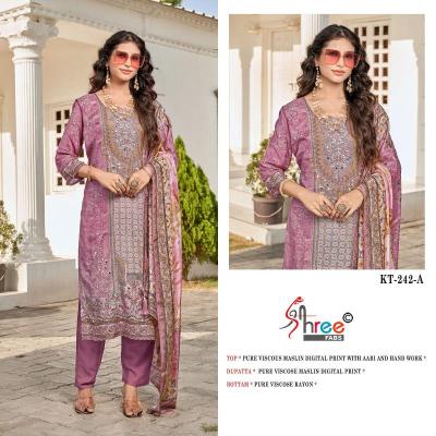 Shree fab d.no- KT - 242 Wholesale dress materials market