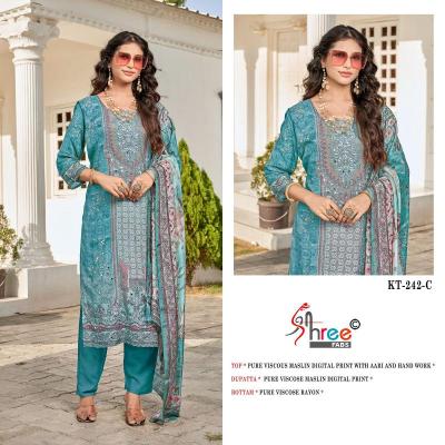 Shree fab d.no- KT - 242 Wholesale dress materials market