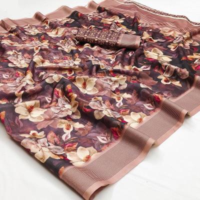 Soft manipuri silk with printed Bulk saree purchase in Surat