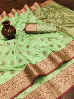 Soft silk Nx-152 with beautiful gold zari Wholesale Saree in Ahmedabad