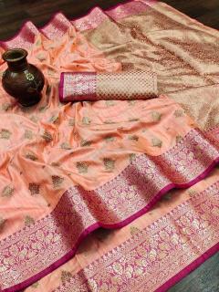 Soft silk Nx-152 with beautiful gold zari Wholesale Saree in Ahmedabad
