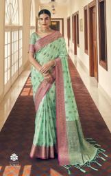 Soft silk Nx-152 with beautiful gold zari Wholesale Saree in Ahmedabad