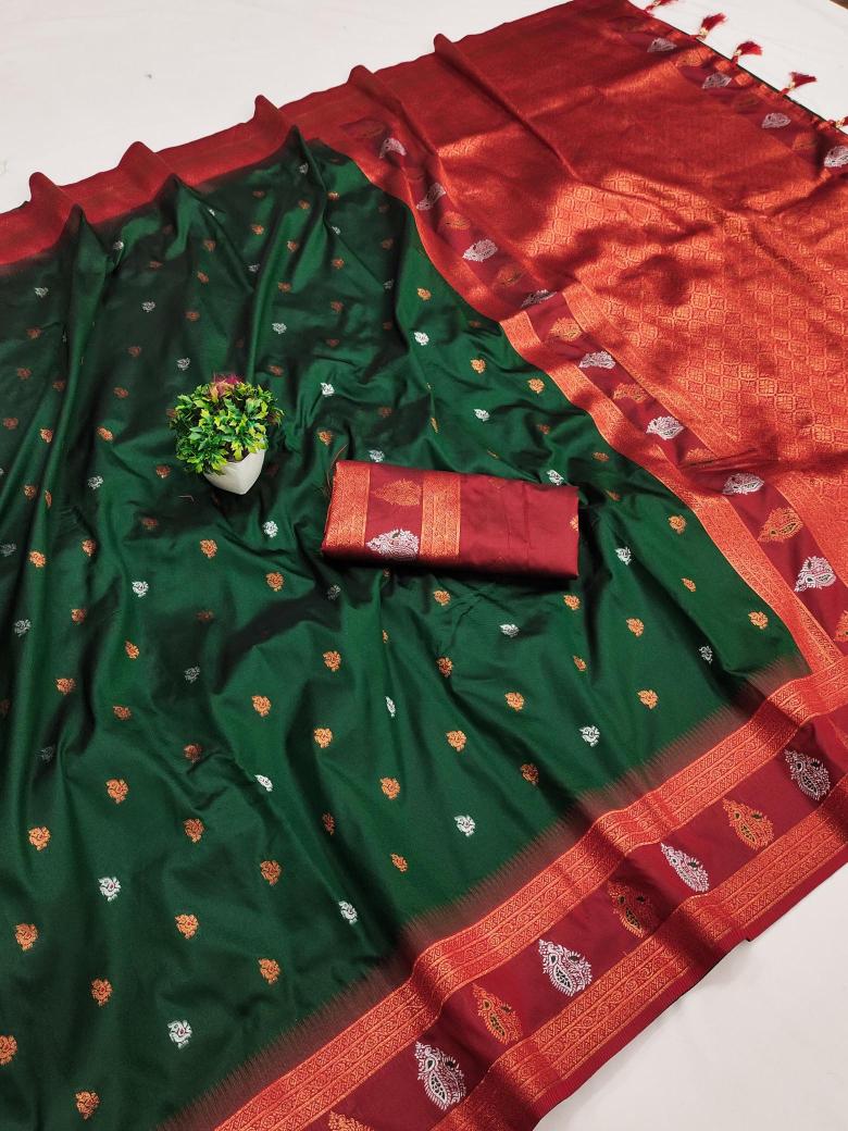 Soft silk with zari weaving  Saree wholesale market
