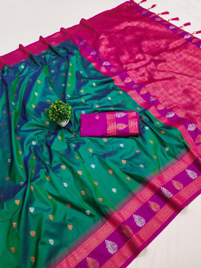 Soft silk with zari weaving  Saree wholesale market